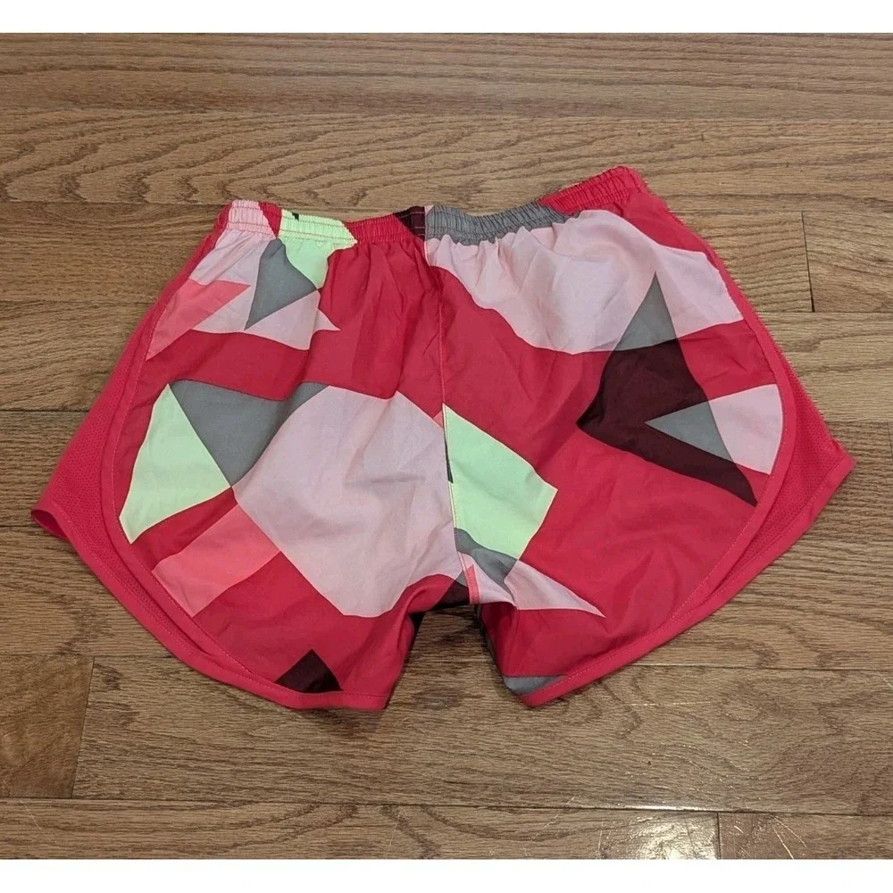 Y2K Nike Dri-FIT Geometric Running Shorts‎ Neon Athleisure XS